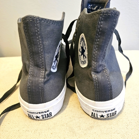 Unisex Converse Chuck Taylor All Star II High Grey Sneakers - Picture 2 of 3